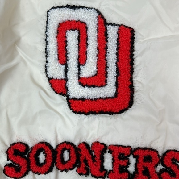 Vintage Oklahoma Sooners Steve Owens Signed White Jacket Size Large - Picture 8 of 10